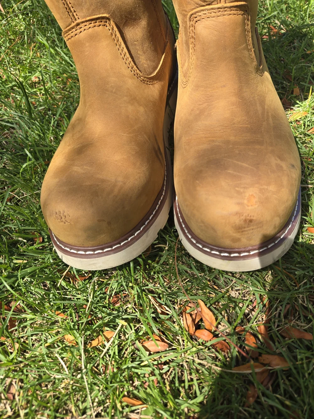 Burton Men's Waterproof Tan Leather Pull-On Boots